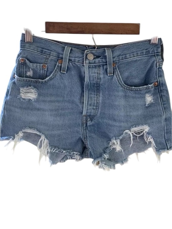 Levi's Pants - ▶️ Levi’s 501 Cutoff Shorts Womens 25 Distressed Denim High Rise Frayed Festival